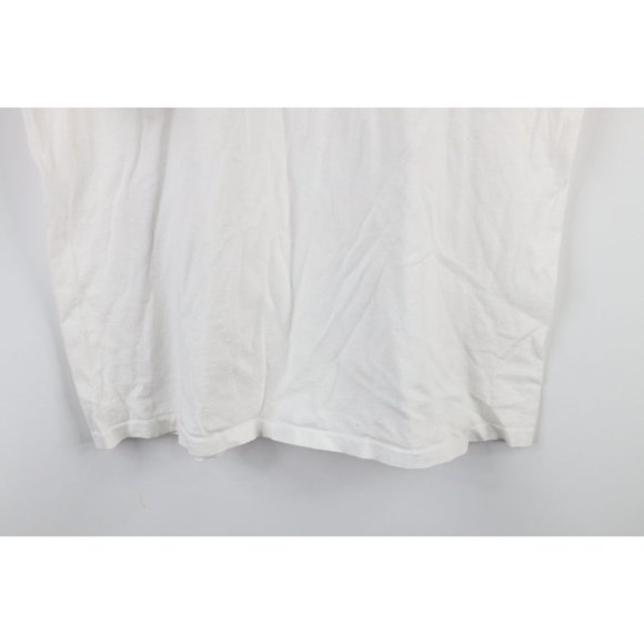 Vintage 90s Fossil Mens XL Spell Out Center Logo Short Sleeve T-Shirt White USA - Picture 9 of 10